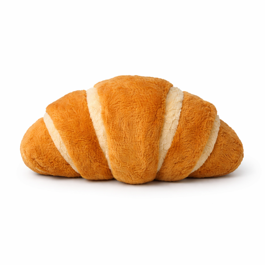 Croissant Plush Dog Toy