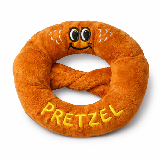 Pretzel Plush Squeaky Toy