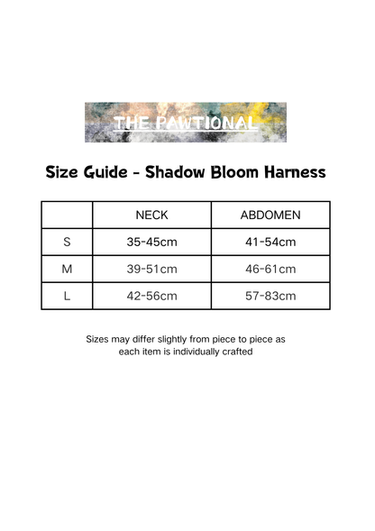 🐾 Shadow Bloom Dog Harness & Leash Set