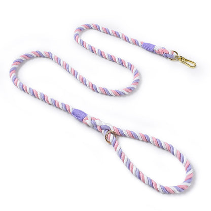 Handmade Colorful Cotton Rope Dog Leash